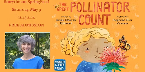 Mass Kids Lit: 'The Great Pollinator Hunt'Storytime at SpringFest
