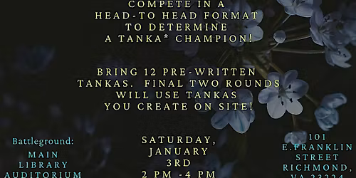 Tanka Deathmatch Poetry Tournament