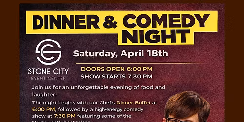Dinner & Comedy Night \u2013 Saturday, April 18th, 2026