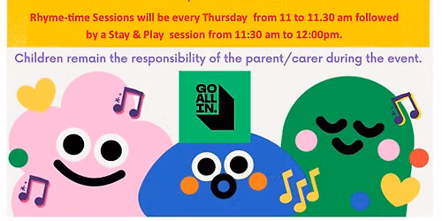FREE Rhyme-time with Stay & Play for 0 - 4 yrs old!