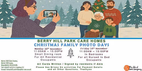 FAMILY CHRISTMAS CARD PHOTO DAYS