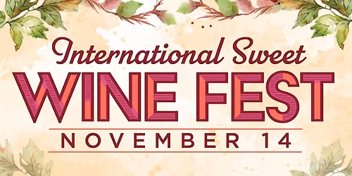 International Sweet Wine Fest 2026