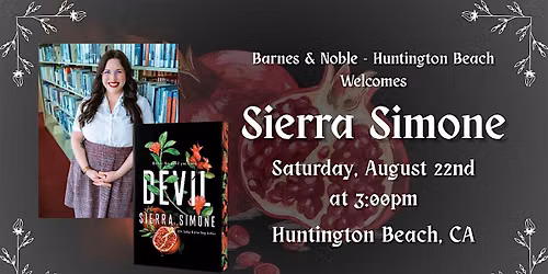 Sierra Simone celebrates DEVIL at Barnes & Noble - Huntington Beach