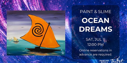 Family Painting & Slime Making Fun - Ocean Dreams