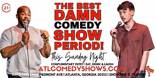 The Best Damn Sunday Comedy Show Period @ Kats Cafe
