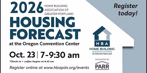 2026 HBA Housing Forecast presented by PARR