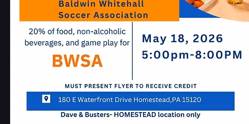Dave and Buster's Spirit Night with BWSA