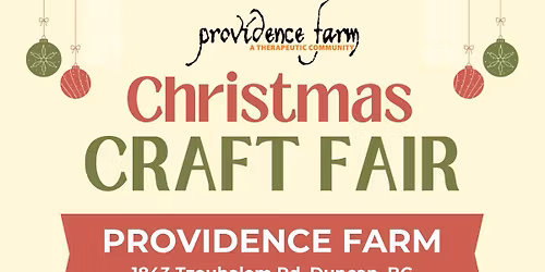 Christmas Craft Fair at Providence Farm