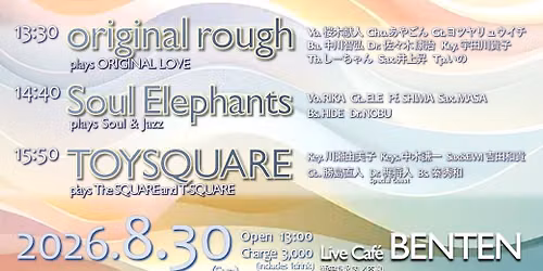 original rough, Soul Elephants & TOYSQUARE in BENTEN