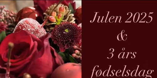 Julen 2025 & 3 års fødselsdag 