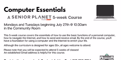 Ages 55+ [1 of 10] Senior Planet: Computer Essentials
