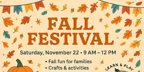 Fall Festival at Learn & Play Cafe