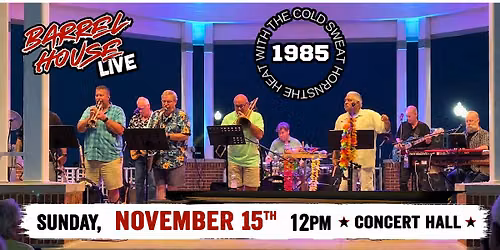 The Heat and The Cold Sweat Horns at Barrel House Live, Matinee Show!