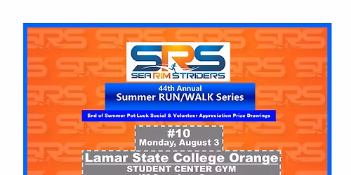2026 - 10th and Last FREE Summer Run\/Walk Series - LSCO (Orange)