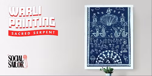 Sacred Serpent Warli Painting - Bangalore