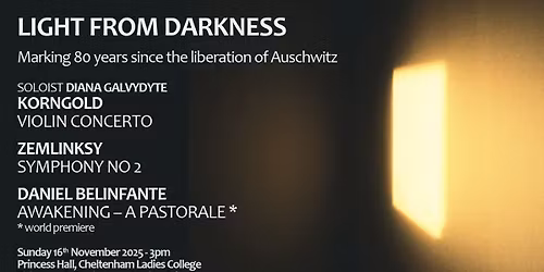 CPO Autumn Concert 2025 : Light from Darkness