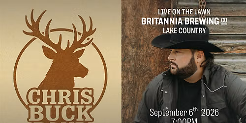 Chris Buck Band Live on the Lawn at Britannia Lake Country
