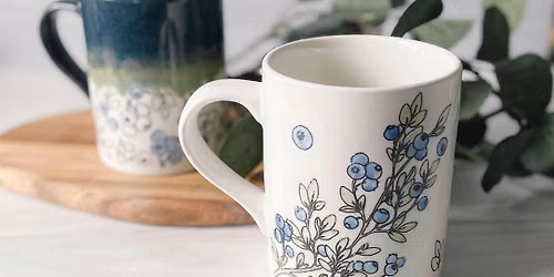 Paint Your Own Blueberry Mug