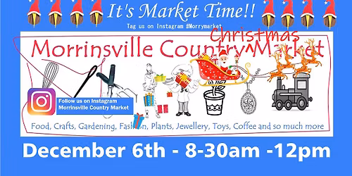 Morrinsville Country Christmas Market December 6th 2025