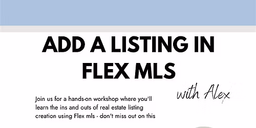 Add a Listing in FlexMLS