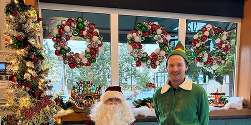 Santa and His Elf at Rickys Parksville