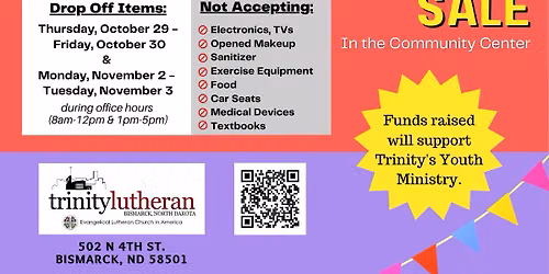 Trinity Lutheran Rummage Sale