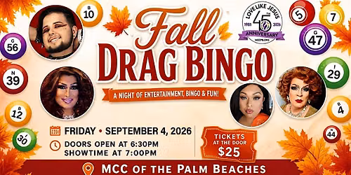 Fall Drag Bingo