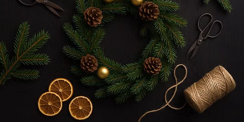 Festive Fresh Flower Wreath Making Workshop with Leaf Street