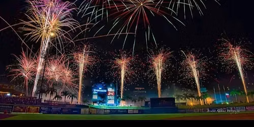 Threshers night with fireworks