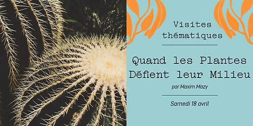 Visite guid\u00e9e "Quand les plantes d\u00e9fient leur milieu"
