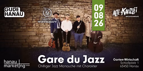 GARTEN-WIRTSCHAFT \u2013 Livemusik: GARE DU JAZZ