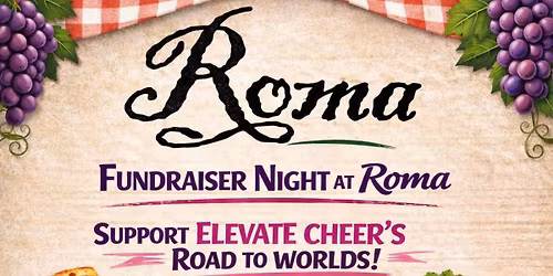 Fundraiser Night at ROMA for Elevate Cheer