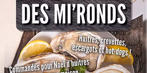 VENTE D\u2019HU\u00ceTRES DES MI\u2019RONDS \ud83e\uddaa