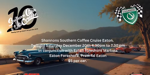 Shannons Southern Coffee Cruise Eaton. December Twilight meeting