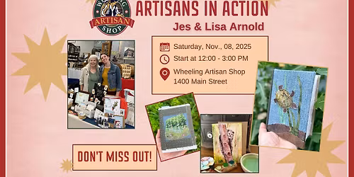 Artisans +Authors in Action Series: Jes & Lisa Arnold