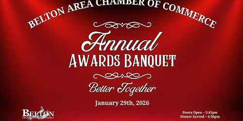 2026 Annual Belton Area Chamber of Commerce Awards Banquet