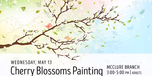 Cherry Blossoms Painting -- DIY for adults
