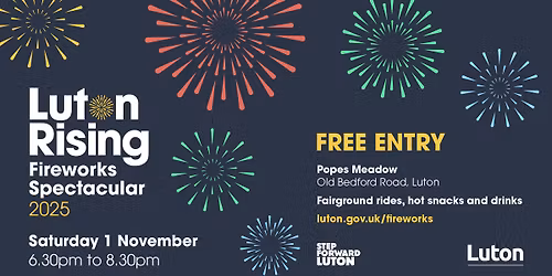 Luton Rising Fireworks Spectacular 2025 