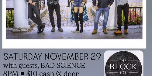 SOUTH OF SIX (Block Co, Burlington), SAT NOV 29 \/ 8pm \/ Soulful & Classic Rock Covers