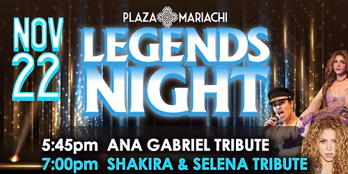 Legends Night - FREE Dinner Show!!!