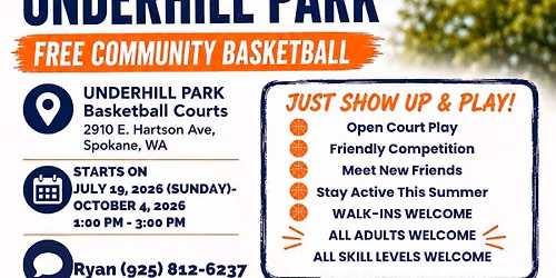 Summer Basketball League at Underhill Park