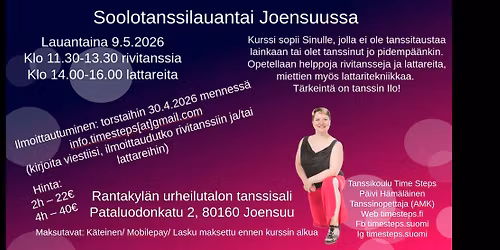 Soolotanssilauantai Joensuussa