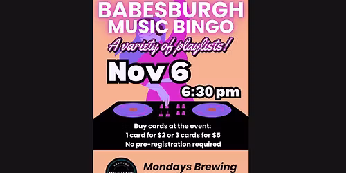 Music Bingo - Variety Show