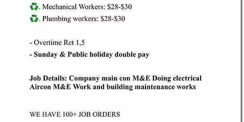 SINGAPORE JOBS VACANCY