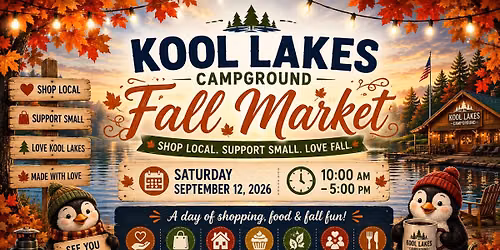 KOOL LAKES FALL VENDOR MARKET