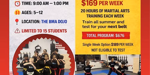 🥋 BMA Warrior Quest Summer Camp – The BMA Dojo