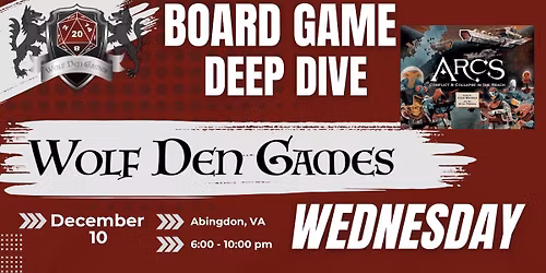 Board Game Deep Dive: "Arcs: Conflict & Collapse In The Reach"
