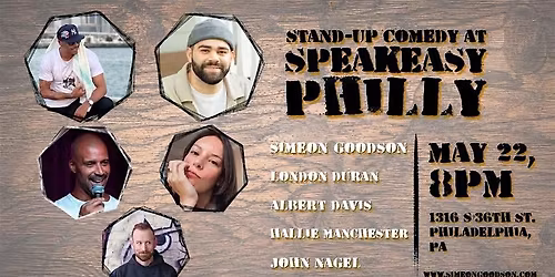 Speakeasy Comedy Showcase 5-22 with Headliner Simeon Goodson
