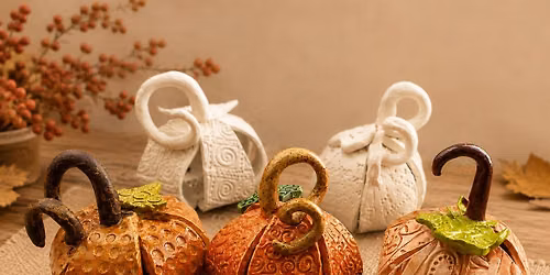 Textured Stoneware Pumpkin