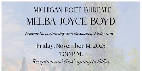 MI Poet Laureate Melba Joyce Boyd Poetry Reading